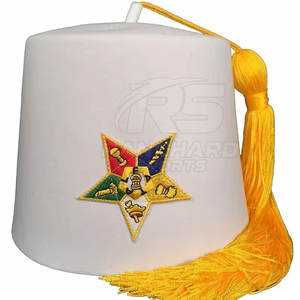 Chapeau Fez Maçonnique avec Logo Brodé, Chapeau Fez Shriner Personnalisé, Coiffure Maçonnique, Chapeau Fez Maçonnique de Haute Qualité - Product Image 4
