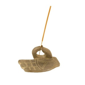 Brûleur d'encens au design unique de luxe pour bâton de support d'encens en laiton massif pour décor de table porte-bâtons d'encens ronds modernes - Product Image 3