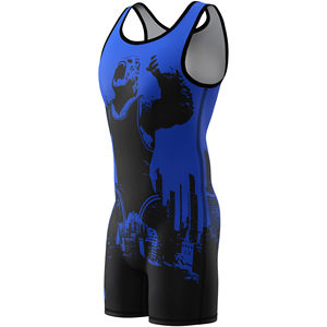 2025 Singlet de lutte blanc avec logo personnalisé pour hommes Technique de sublimation avec Singlet uni au design canadien - Product Image 3