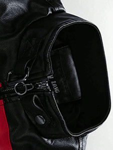 Chaqueta de hombre personalizada hecha de piel de becerro, nuevo producto, chaqueta de cuero para hombre con logo personalizado impreso, chaqueta de diseño elegante. - Product Image 3