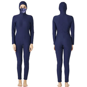 Traje de baño islámico con cremallera para mujer al por mayor, proveedor de ropa de playa de nailon Spandex 2025, proveedor de bañador de talla grande para niña - Product Image 2