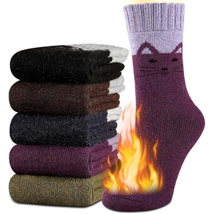 Premium Thermal Men's Winter Ankle Dress Socks Ultra Warm Eco-Friendly Soft Breathable Durable Cartoon Pattern Bottom Sports Use - Product Image 1