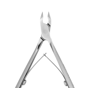 Pince à cuticules Pro Smart 10-5 coupe-ongles de précision en acier inoxydable gris 1/2 mâchoires 0.2 pouces Joint de recouvrement et double ressort - Product Image 1