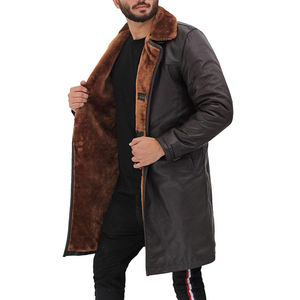 Nuevo Abrigo de Cuero Personalizado para Hombre, Impermeable, Ecológico, de Alta Calidad, Abrigo Largo de Invierno a Precio de Mayoreo, Chaqueta para Hombre 2026 - Product Image 3