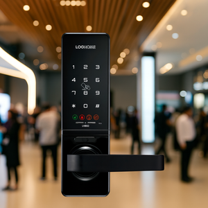 Evernet LH860-SKN Thông Minh Kỹ thuật số khóa cửa Lỗ mộng thiết kế mật khẩu Thẻ key công nhận an ninh cho căn hộ nhà sản xuất tại Hàn Quốc - Product Image 4