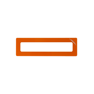 Magnetic Window ventana de encabezado para DIN A4 vertical / A5 horizontal, Naranja, 10 Uds. / Paquete.- KAN-MWH-A4H-08 - Product Image 1