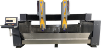 Hochleistungs-Automatische Doppelkopf-CNC-Steinfräsmaschine, 3D-Granit-Schnitzmaschine, Hochpräzise Marmor-Graviermaschine für Grabsteine
