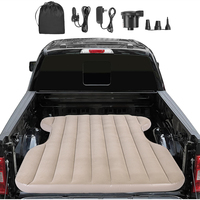 Matelas pneumatique pliable au design moderne avec mini pompe à air, surmatelas en PVC pour le camping en plein air, la voiture, la maison, les hôtels et l'hôpital