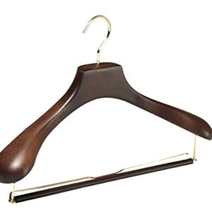 SOUVENT FAIT MAIN MEILLEUR Style Boutique de haute qualité un cintre en bois Lotus de qualité avec encoches avec cintre de costume de barre - Product Image 1