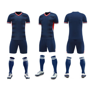 Uniforme de Fútbol Profesional Completo, Personalizado con Impresión por Transferencia de Calor, Transpirable, Jersey, Pantalones Cortos y Calcetines de Alta Calidad de Secado Rápido - Product Image 1
