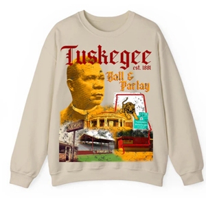 Tuskegee University Sweatshirt Centennial Legacy Tiger Mascot Booker T. Washington Graphic Personnalisé Lavé Été Tricoté - Product Image 2