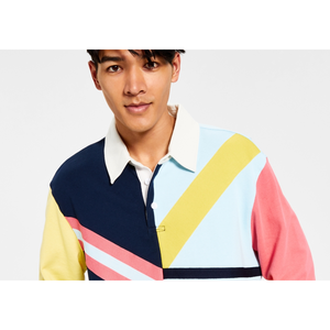 Felpa da Rugby da Uomo Sun + Stone con Bottoni, Materiale Lavorato a Maglia Ecologico, Logo Personalizzabile, Taglie Lunghe da XL a 6XL - Product Image 5