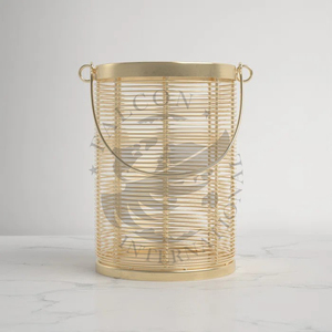 Lanterne en métal de style marocain vintage fait à la main en fer galvanisé pour une utilisation intérieure et extérieure Lanterne décorative de décoration de Noël - Product Image 3