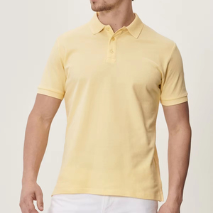 Venta caliente de algodón poliéster logotipo personalizado hombres polos en blanco liso hombres Golf manga corta hombres camiseta Polo al por mayor - Product Image 1