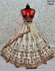 Designer Bridal Lehenga Choli Avec Multi Thread Et Zari Work - Product Image 2