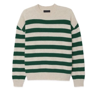 เสื้อสเวตเตอร์แบบสวมศีรษะกันยับของผู้หญิงคอลูกเรือทรงหลวมคอลเลกชันฤดูใบไม้ร่วงใหม่อเนกประสงค์100% - Product Image 6