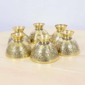 Bol en laiton décoratif vintage bol de mélange et de service finition brillante Table à dîner bol en laiton de service alimentaire meilleure qualité - Product Image 2