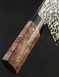 Couperet de chef abordable fait à la main en acier inoxydable gravure sur lame avec manche en résine couteau de couperet pour cuisine légumes et viande - Product Image 3