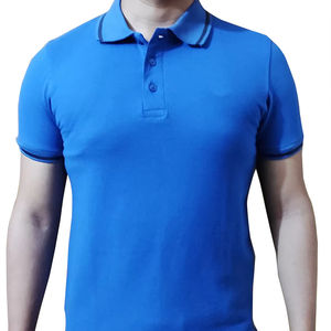 Haute qualité 100% coton hommes à manches longues pour polo personnalisé en gros facilité Production en vrac soie tissu impression Golf - Product Image 1