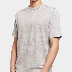 เสื้อยืดผู้ชายเสื้อลายกรดซักออกแบบโลโก้ของคุณเองเสื้อผ้าลำลองดีไซน์ล่าสุด - Product Image 3