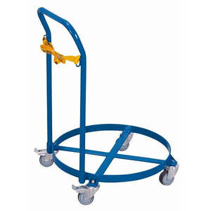 Variofit 250 Kg Load Capacity Drum <b>Roller</b> with Push Handle Thermoplat <b>Rubber</b> Tyres Dolly & Movers - Product Image 1