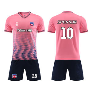 高级足球队制服定制足球服和短裤套装男子透气足球比赛训练包 - Product Image 4