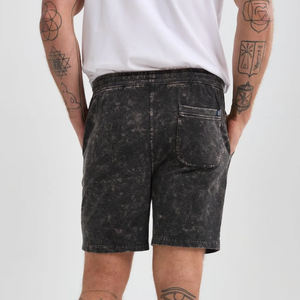 Men's Acid Wash 100% Cotton Summer Shorts High Street Style Heavyweight High Quality <b>Drawstring</b> OEM/ODM - Product Image 6