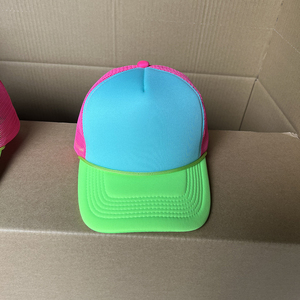 Casquette de baseball à 5 panneaux avec logo personnalisé Casquette de camionneur en maille tricolore vierge de haute qualité fabriquée par la RAM Industry - Product Image 2