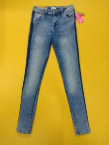 Jeggings droits pour filles de qualité supérieure, coupe slim décontractée, en coton stretch denim avec poches, étiquettes de marque authentiques, stock du Bangladesh - Product Image 3