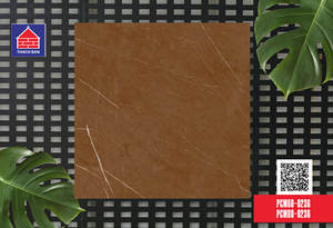 Carreaux de porcelaine émaillée finition mate de haute qualité 30x60cm 60x60cm Carreaux de sol antidérapants modernes brun foncé aspect pierre Marque PORUGIA - Product Image 4