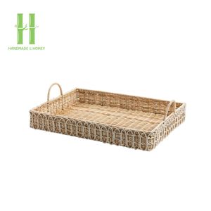 New Design Handcrafted Natural Rattan <b>Basket</b> <b>Trays</b> Wholesale Wicker Charger Plate Serving <b>Trays</b> OEM Handmade From Vietnam - Product Image 6