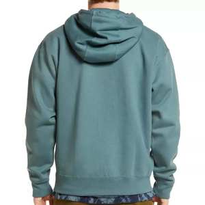 Unisex 100% Cotton 400gsm Anti-Wrinkle <b>Hoodie</b> Pullover Oversized <b>Lined</b> Fleece Long Logo Print Wholesale <b>Men</b> Knitted Solid - Product Image 3