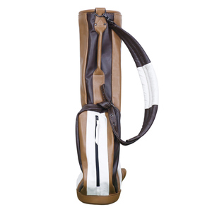 Club de Golf ligero de lujo, bolsa de transporte de cuero auténtico dominical, correa ajustable, Material de lona de alta calidad, personalizable - Product Image 2