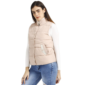 Chaleco de invierno para mujer, chaleco acolchado cálido con logotipo personalizado de alta calidad, prendas de vestir exteriores de invierno, chalecos Acolchados transpirables, diseño OEM - Product Image 3