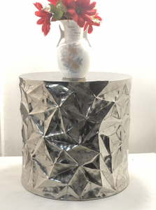 เก้าอี้สตูลข้างมีพื้นผิวสีทองมันวาวแบบทันสมัยเก้าอี้ทรงกลมหรูหราเก้าอี้ข้างห้องนั่งเล่นที่ทันสมัยเรียบง่ายสร้างสรรค์ขนาดเล็ก - Product Image 3