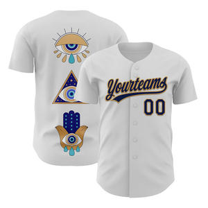 Camiseta de béisbol anti-UV para hombre con diseño de patrón 3D Ropa de equipo auténtica - Product Image 5