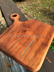 Planche à découper en bois rectangulaire polyvalente unique avec poignée Forme et couleur personnalisées, idéale pour hacher la viande et les légumes - Product Image 4