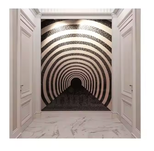 Luxueux panneau mural en mosaïque de verre taillé à la main de 10mm d'épaisseur résistant à l'eau écologique motif artistique revêtement intérieur appartement - Product Image 1