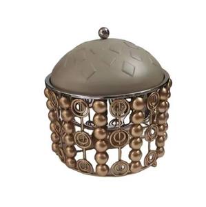 Marmite en incrustation d'os blanc avec ustensiles de cuisine de haute qualité Casserole en métal Hotpot rond Mid East Food Serve Table Top Servant - Product Image 4