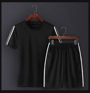 Ensemble de chemises et de shorts de sport pour hommes, automne, longueur genou, haute qualité, 2 en 1, polyester/coton - Product Image 5