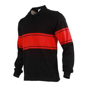 Camiseta Deportiva de Rugby de Manga Larga con Logotipo Bordado en Sarga de Algodón Personalizada, Ropa de Fútbol Personalizable - Product Image 2