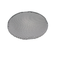 Grille de haut-parleur en acier inoxydable personnalisée, étanche, en métal, protection contre la poussière, découpe au laser, revêtement en poudre