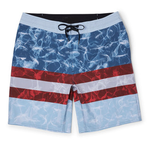 Short de pêche à sublimation à contraste bicolore à séchage rapide Meilleure vente chaude Shorts de pêche à la plage - Product Image 4