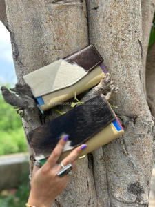 กระเป๋าคลัทช์หนังวัวหลายใบทำด้วยมือจริงกระเป๋าคลัทช์สำหรับผู้หญิงทรงอ้วนสีรุ้งกระเป๋าใส่บัตร ATM - Product Image 2