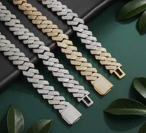 สร้อยคอแบบ Cuban สไตล์วินเทจ ชุบทอง 14K เงินแท้ 925 ประดับเพชรโมอิสซาไนต์สังเคราะห์ 6 มม. ระดับความสะอาด VVS แบบ Iced สำหรับทุกเพศ ได้รับการรับรองจาก IGI - Product Image 4