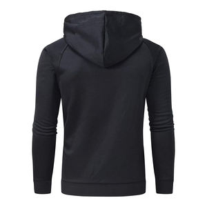 Sudaderas con capucha impermeables con estampado de algodón 100% personalizado de otoño para hombre, jersey de manga larga con cordón, chándal de bolsillo Kanga, deportivo informal - Product Image 4