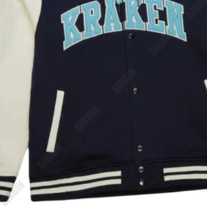 Maillots de hockey Kraken personnalisés Sibrin, design professionnel, veste universitaire |   Nom et numéro entièrement personnalisés |   Vêtements de hockey des États-Unis - Product Image 4