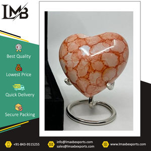 Urnes de crémation de coeur Fournitures funéraires en métal de qualité supérieure Urnes de crémation au prix de marché de gros de l'Inde - Product Image 3