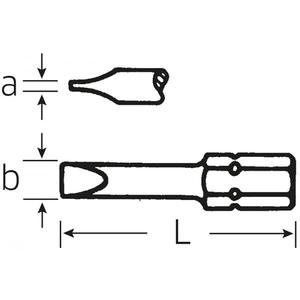 Embouts de tournevis Stahlwille DIN 3127/ISO 2351 pour vis à fente - Product Image 2