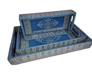 MDF Wooden Enamel Coated Design Serving Tray Hotels & Restaurant Kitchenware Table Tray High Quality - Product Image 5